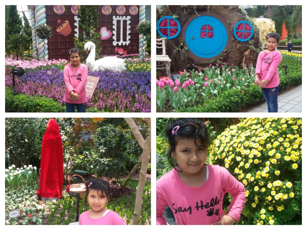 Nadia had so much fun at Flower dome