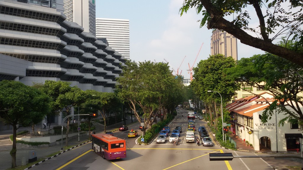 jalanan Singapore yang teratur