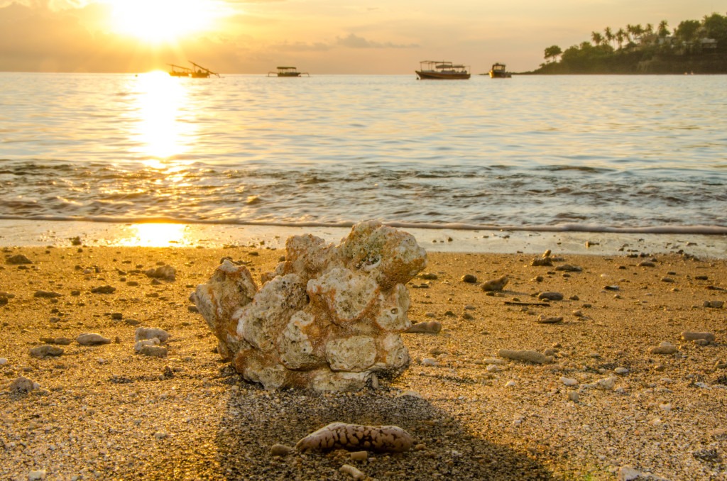 menangkap senja di Gili Trawangan