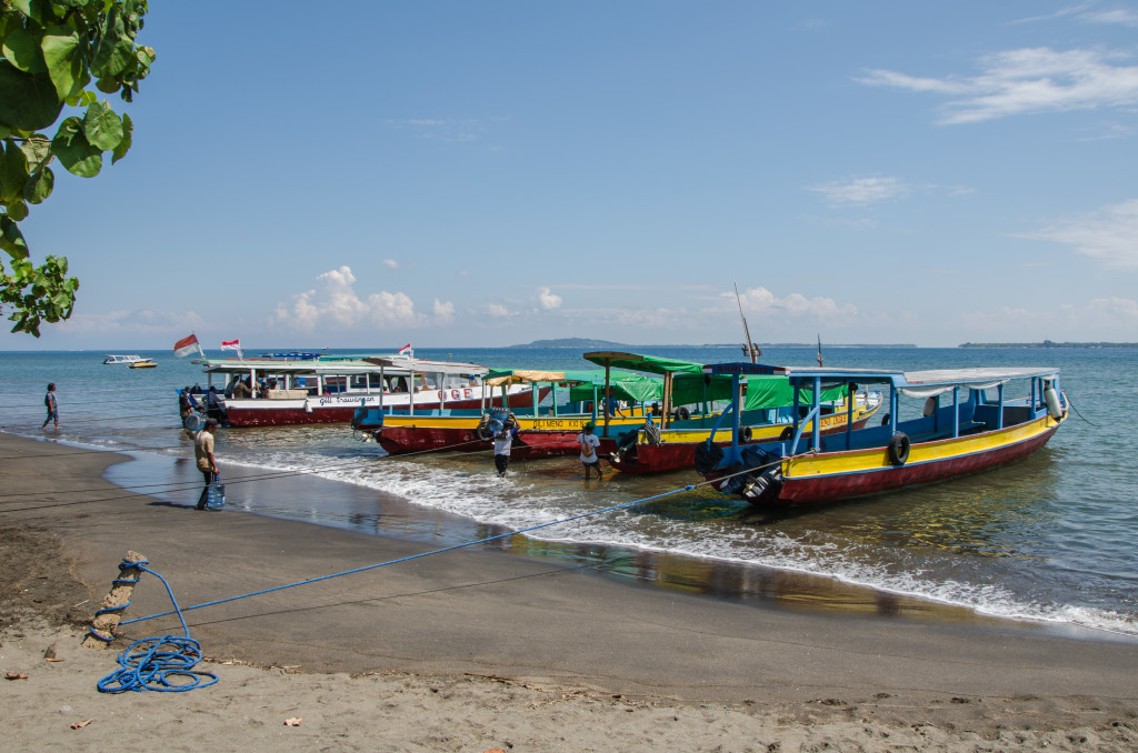 kapal yg digunakan utk menyebrang ke Gili Trawangan