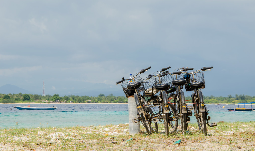 sepeda sewaan..siap mengantar keliling Gili Trawangan