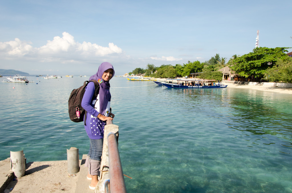 me and my backpack went to Gili Trawangan 